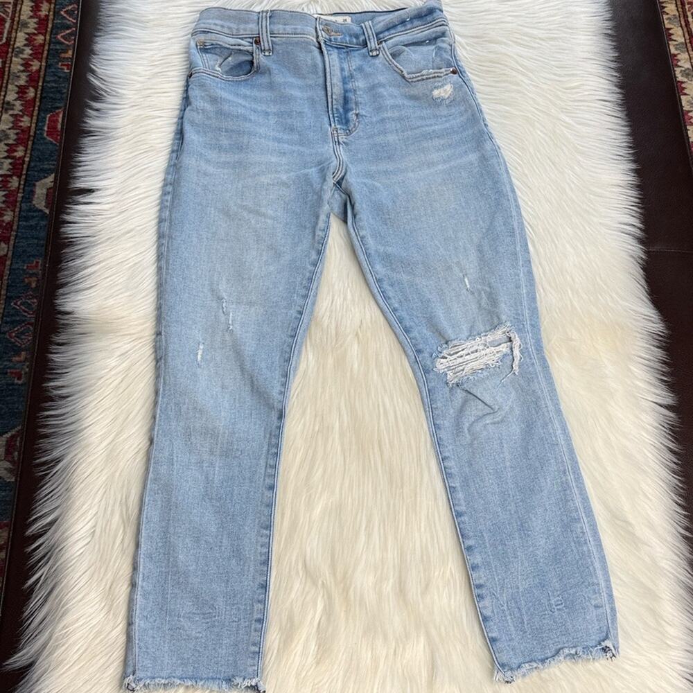 Abercrombie The Super Skinny Ankle High Rise Jeans